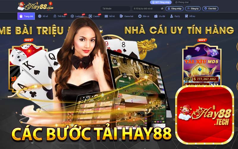 Các bước tải App Hay88